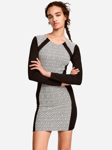 Платье H&M 501376П р. 34 Черно-белый (1111109407718)