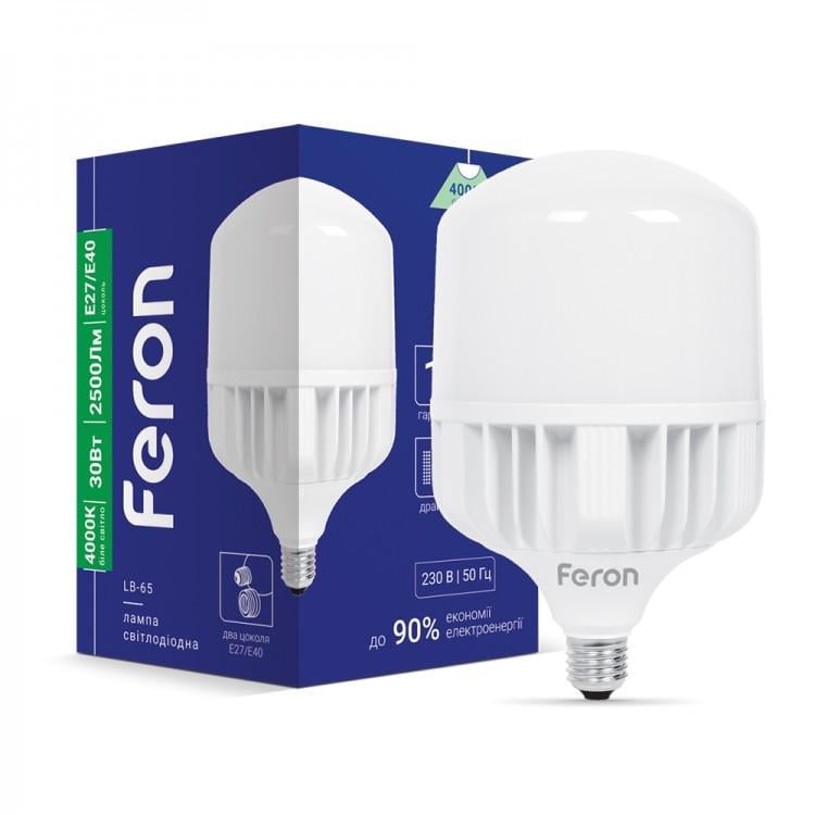 Лампа LED Ферон Е-40 Е27 30 W 4000 K LED 230V 2500 Lm