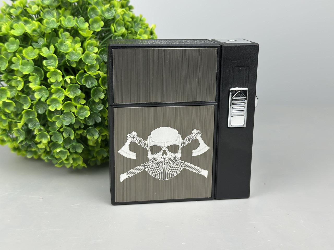 Футляр Викинг с газовой зажигалкой на 20 сигарет (23780695)