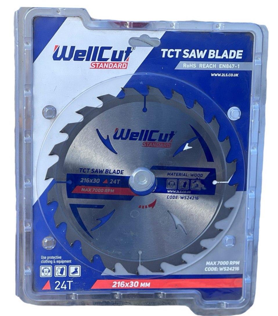 Диск пильный по дереву WellCut Standard 190х20 24T ламинат (2032618392)