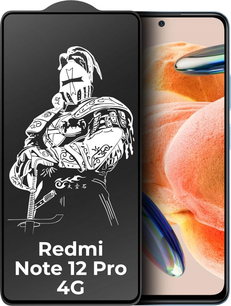 Захисне скло King Fire Xiaomi Redmi Note 12 Pro 4G (Full Glue) Black (34994)