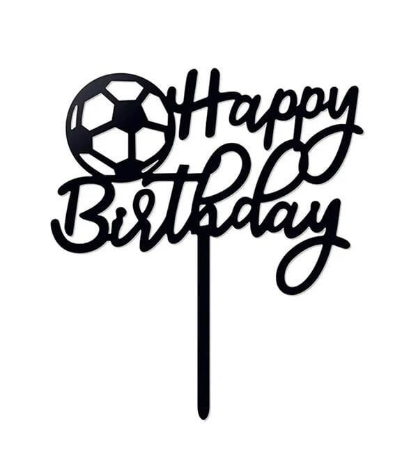 Топпер для торта Футбол 15 см (10481)
