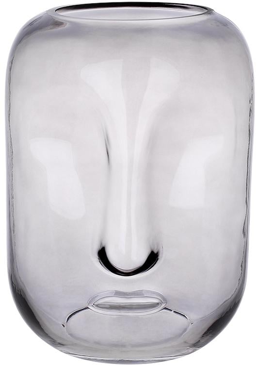 Ваза стеклянная Ariadne Face 18х25 см Серый Ваза стеклянная Ariadne Face 18х25 см Серый
