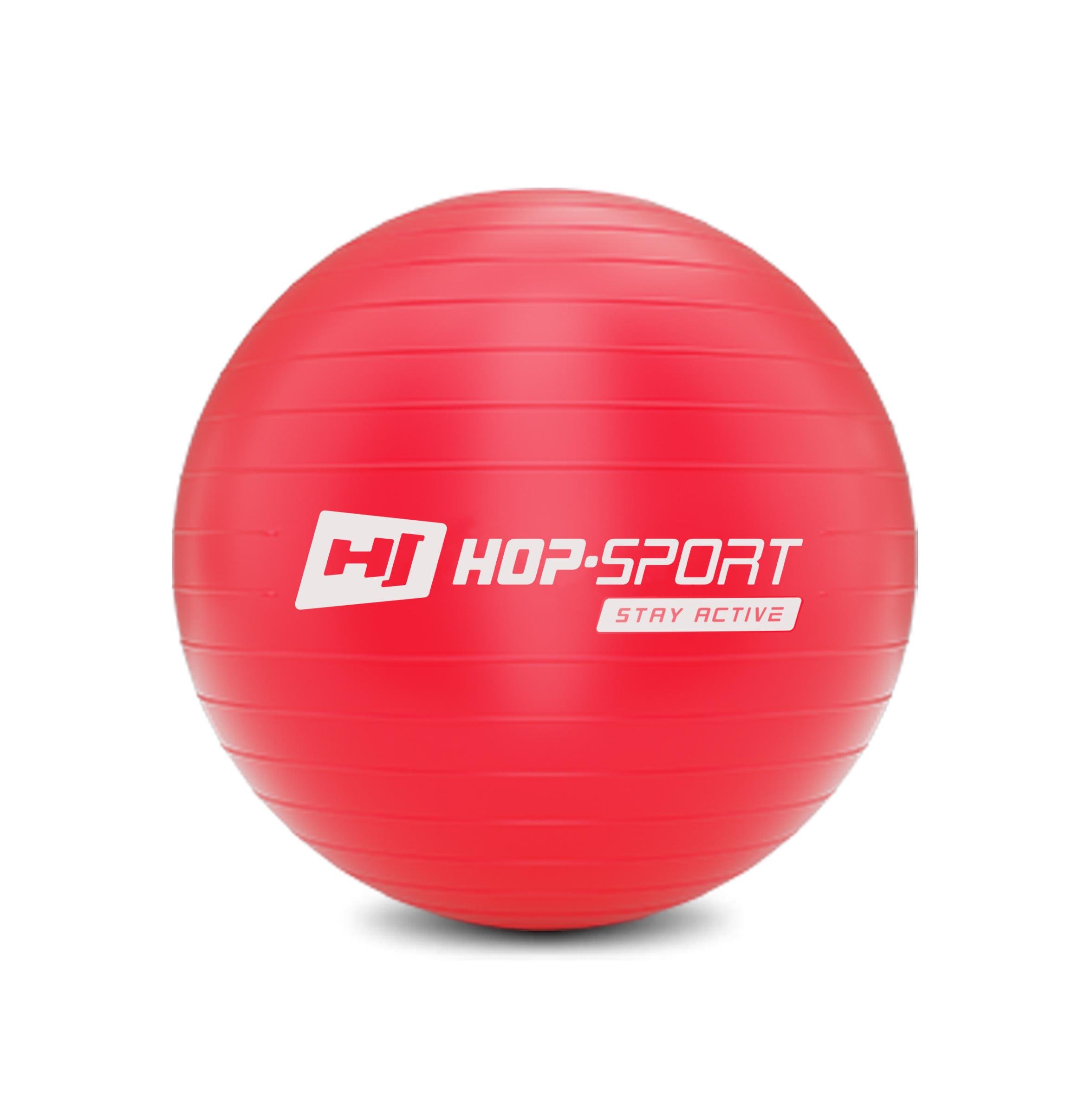 Фитбол Hop-Sport 45 см + насос Красный (1843)