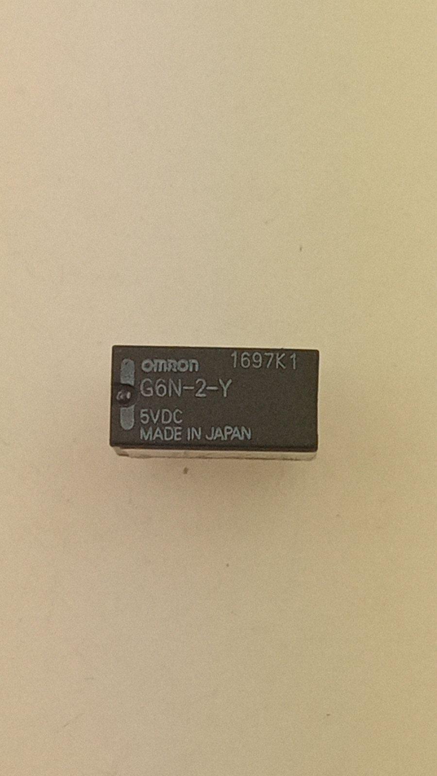 Реле Omron G6N-2-Y 5VDC 2A 30VDC 15x7x9 (17290)