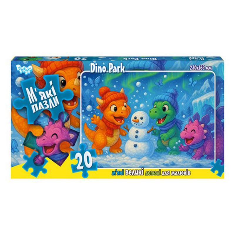 Пазлы детские мягкие Dino Park 20 элем. Цветной (IP-177-P-1327)