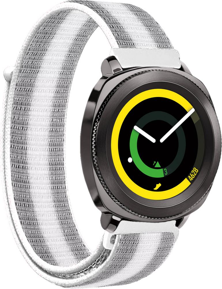 Ремешок нейлоновый Sport Loop для Samsung Gear Sport Silver/White (22392-58)
