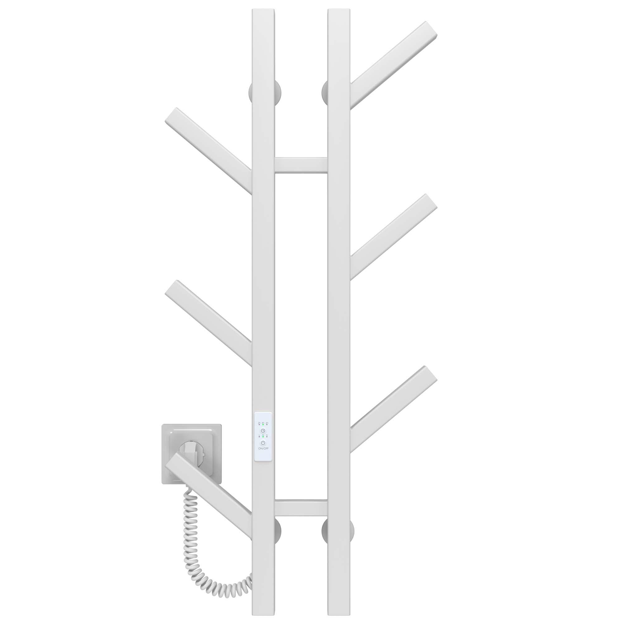 Полотенцесушитель электрический Deffi Sakura П6 WD04 нержавеющая сталь 100х800 E мм Белый (A.SR.80.10.6.EWL4)