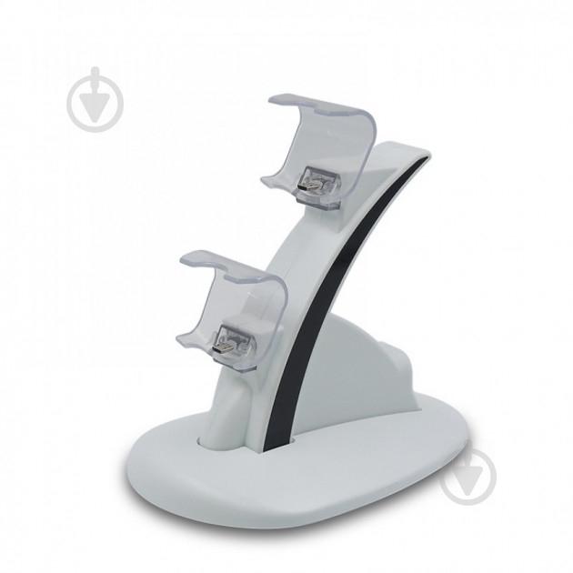 Зарядное устройство Iplay для ps4 sony Dualshock 4 на 2 геймпада White (45338754)