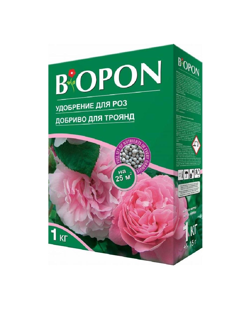 Добриво гранульоване BIOPON для троянд 1 кг (70107)