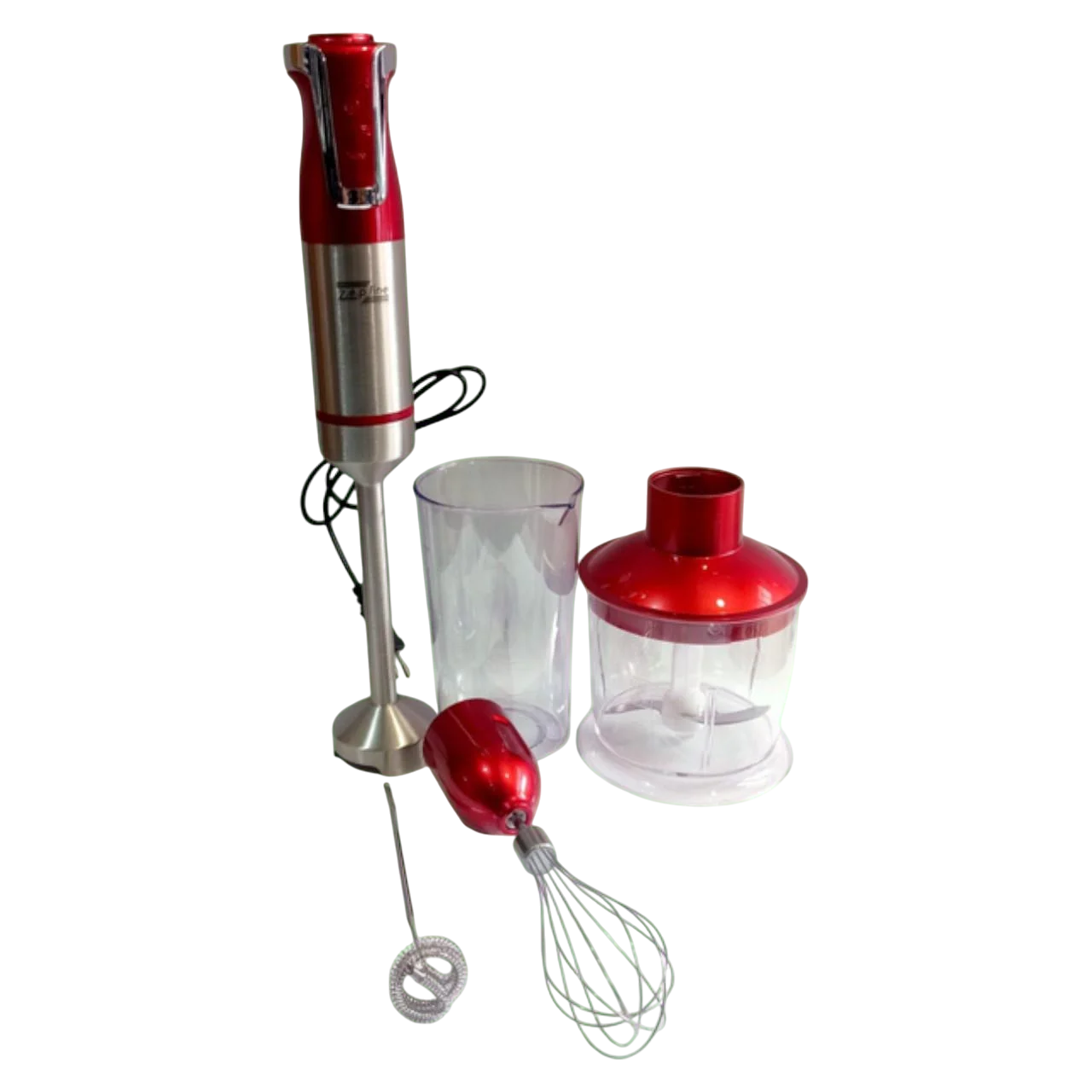Блендер погружной Zepline ZP-074 с венчиком/измельчителем и насадкой для пенки 1500 Вт 0,6 л Красный (е69) Блендер погружной Zepline ZP-074 с венчиком/измельчителем и насадкой для пенки 1500 Вт 0,6 л Красный (е69)