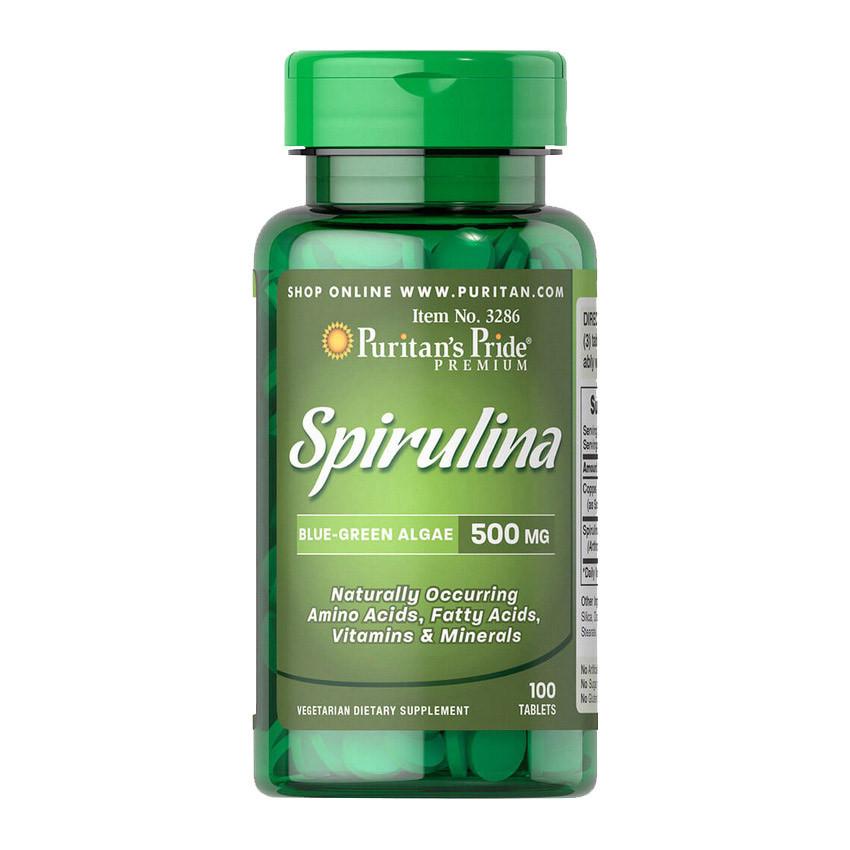 Спіруліна Puritan's Pride Spirulina 500 мг 100 капс. (08813-01)