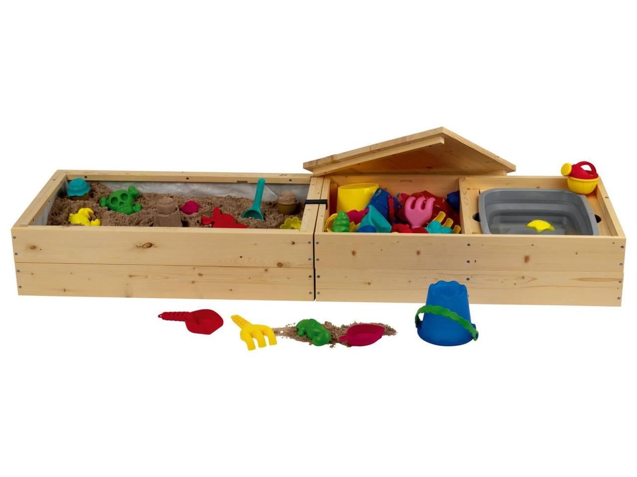 Детская деревянная песчаница Playtive 2в1 с бассейном и крышкой 150х45 см от 1 года (PLTV_150) Детская деревянная песчаница Playtive 2в1 с бассейном и крышкой 150х45 см от 1 года (PLTV_150)