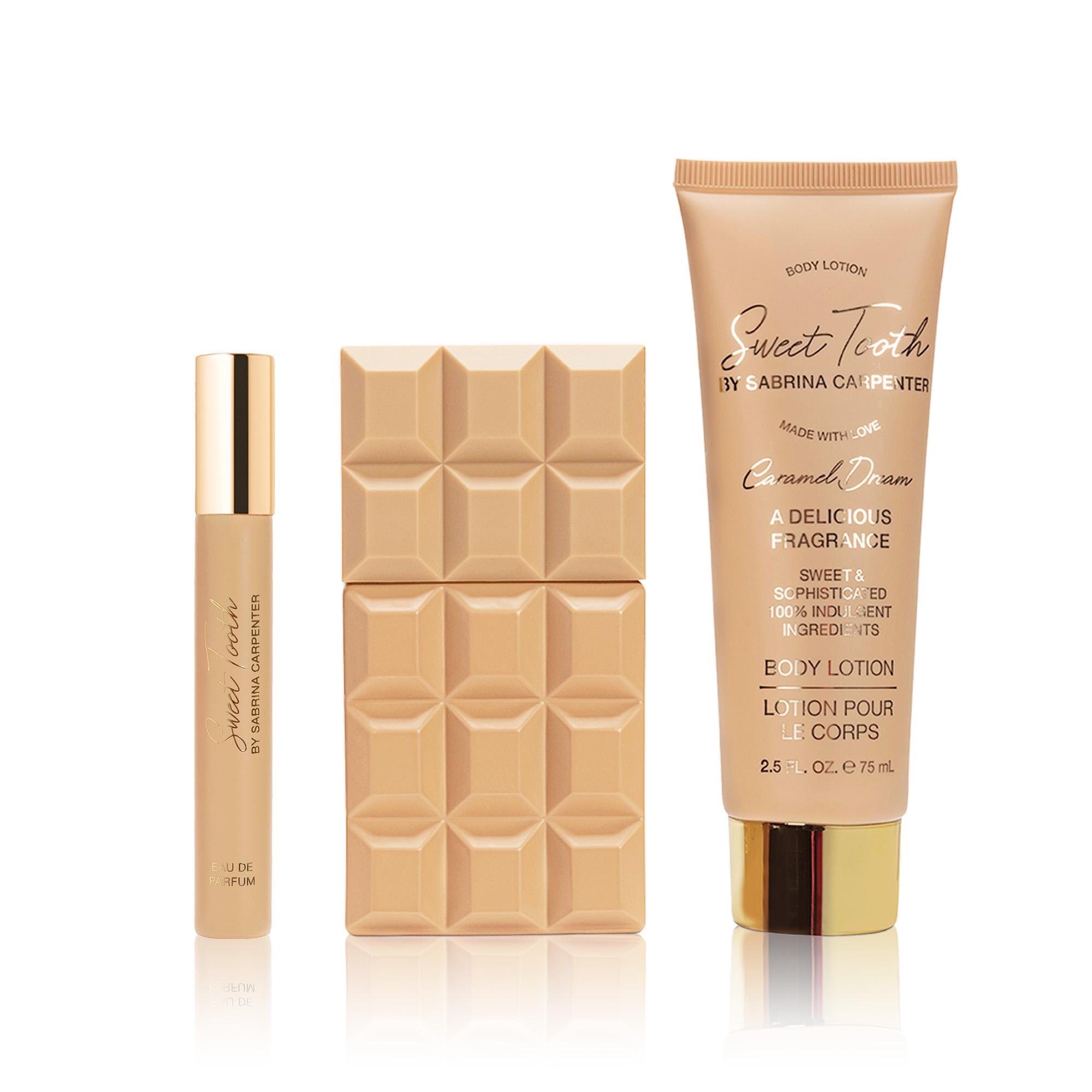 Парфумерний набір Sabrina Carpenter Caramel Dream вода для жінок 30 мл і 10 мл і лосьйон для тіла 75 мл (679790) - фото 2 Парфумерний набір Sabrina Carpenter Caramel Dream вода для жінок 30 мл і 10 мл і лосьйон для тіла 75 мл (679790) - фото 2