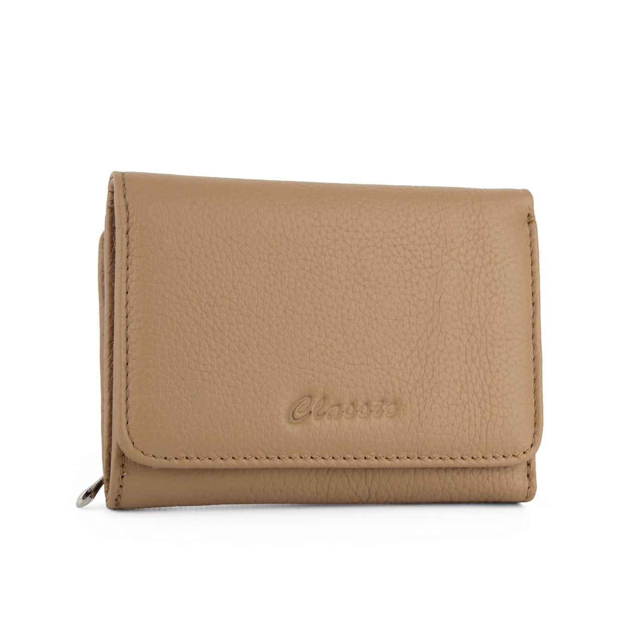 Кошелек женский кожаный Classic 2401-1702-27 маленький Карамельный (3050365163)
