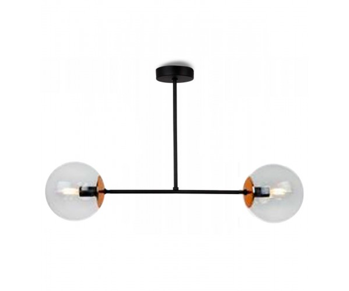 Підвісний світильник Tuluza 2 D20 E27 Copper/Transparent (PL-0002804 M/TRANSPARENT Copper) - фото 1