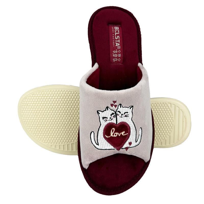 Комнатные тапочки женские открытые 88-48-2p. 36 23 см Розовый