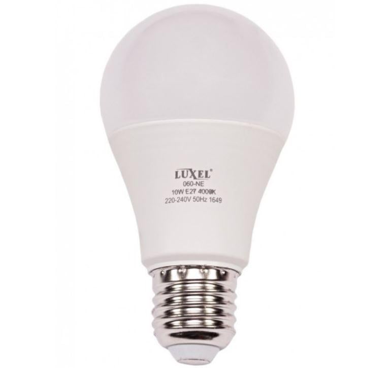 Светодиодная лампа Luxel A60 10 W 220 V E27 (ECO 060-HE 10 W)