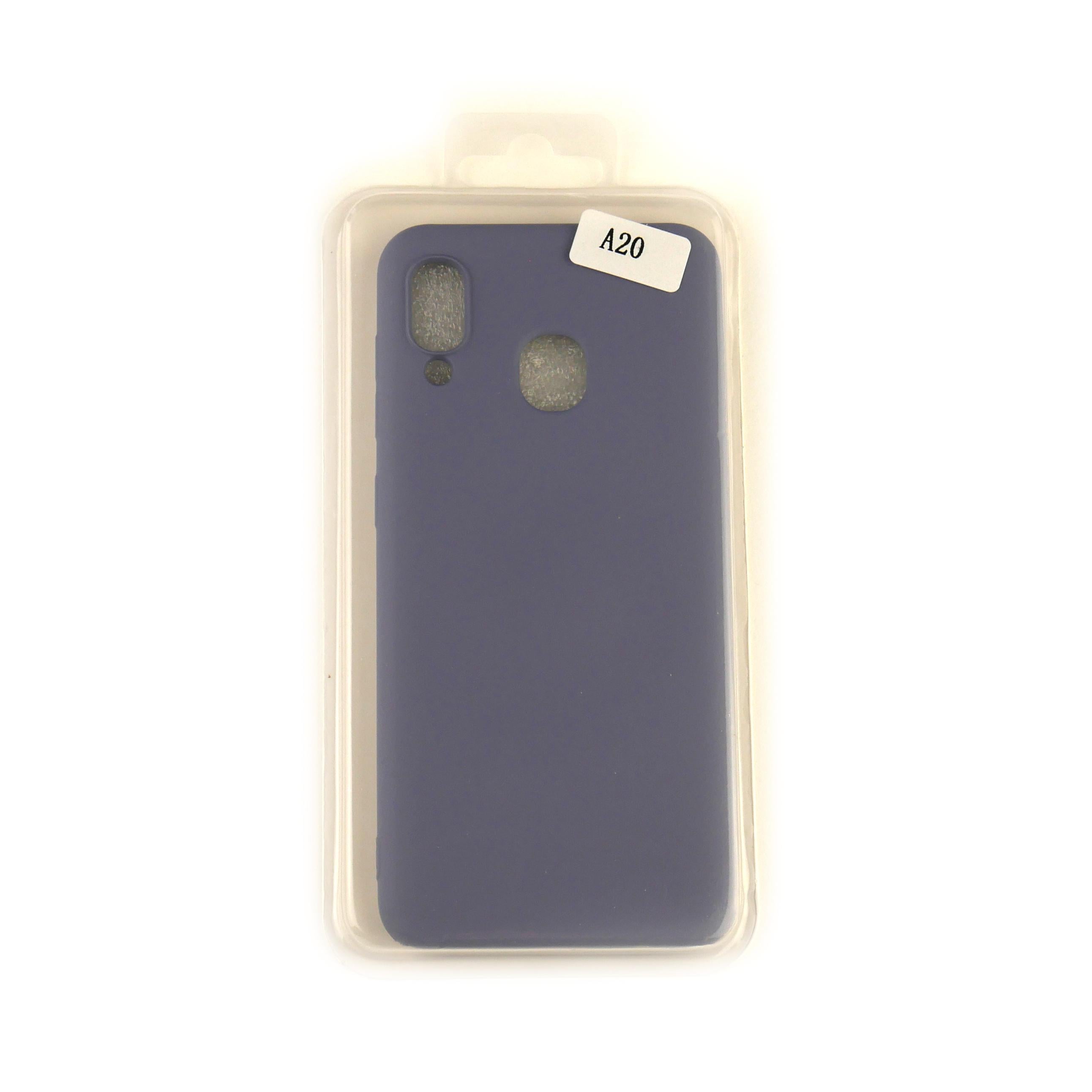 Чехол Silicone Case Full Cover Samsung A20 Джинсовый