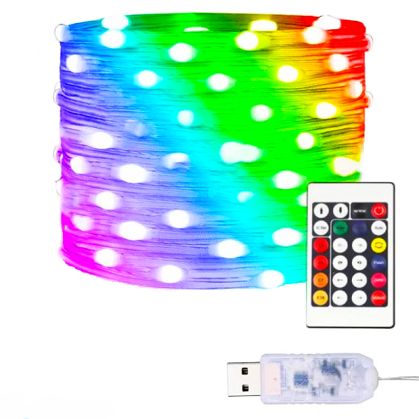 Гірлянда Крапля Роси USB RGB Bluetooth з пультом 10 м (22514761)