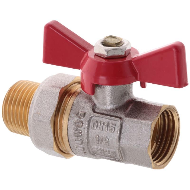 Кран с американкой WaterPro 1/2" прямой Красный (WP0151)