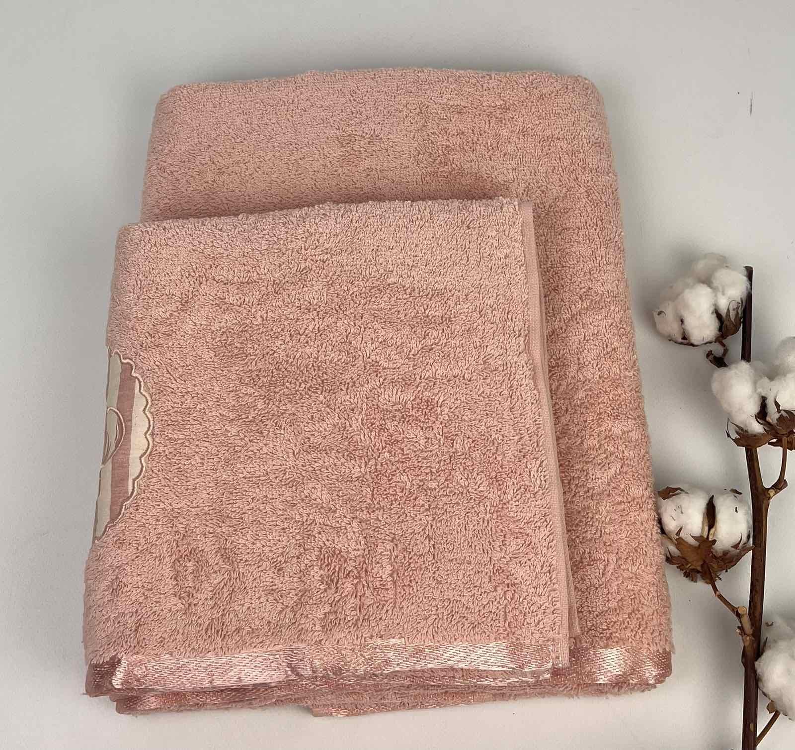 Набір рушників AE Kaibal 2 шт. Пудровий (CN28726)