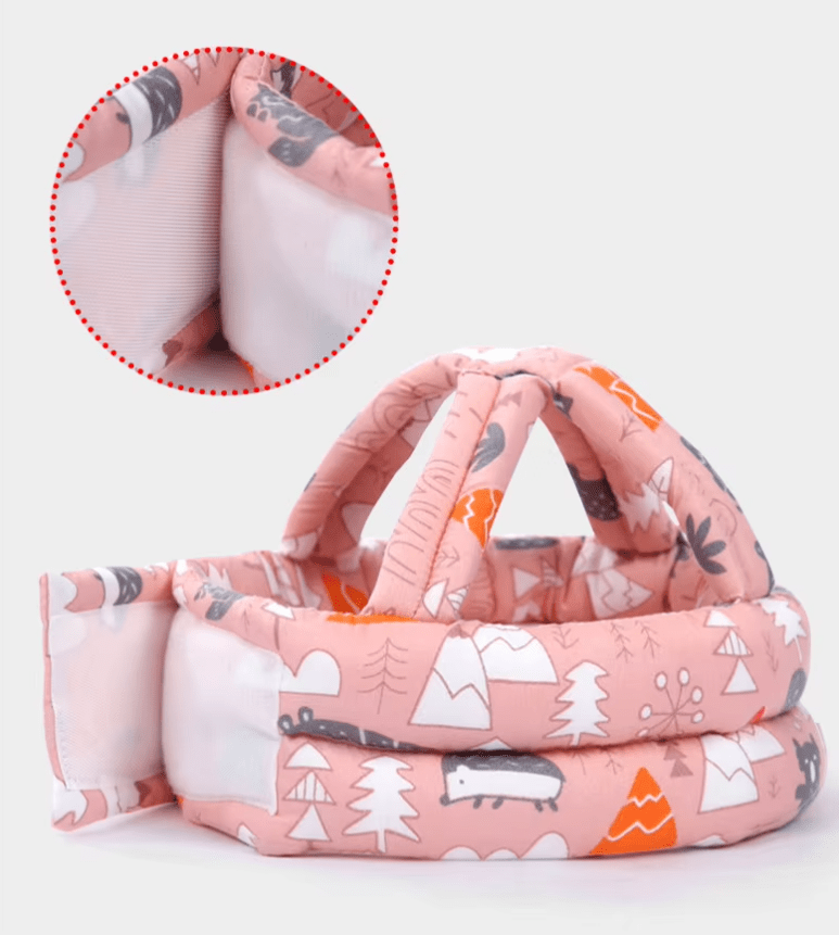 Шолом захисний для голови малюка від падінь Рожевий (143720) - фото 4 Шолом захисний для голови малюка від падінь Рожевий (143720) - фото 4