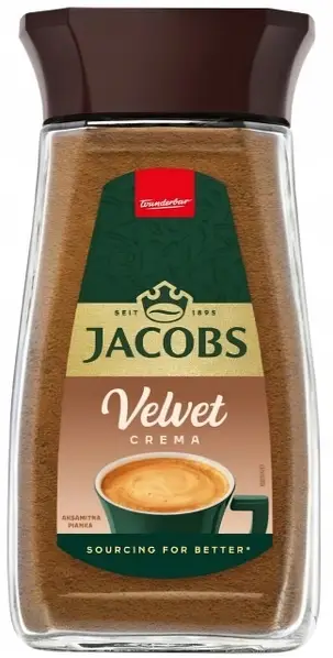 Кава розчинна JACOBS Velvet Crema 200 г (13344992)