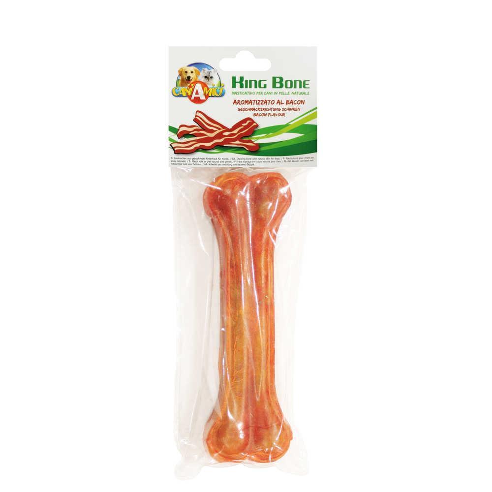 Ласощі для собак Croci King Bone Кістка Bacon 1 шт. 18 см