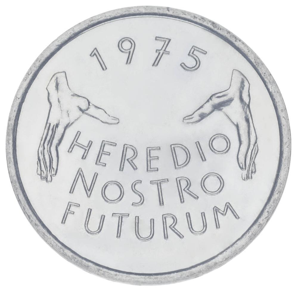 Колекційна монета Швейцарія 5 франків 1975 UNC Захист пам'ятників (М05172)