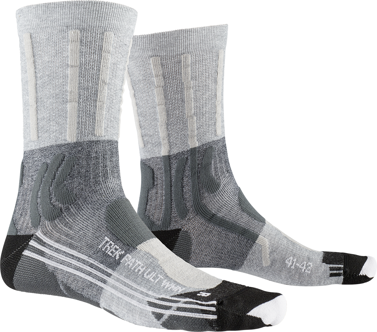 Жіночі шкарпетки X-SOCKS Trek Path Ultra Light XS-TS14S19W-B016 p. 37/38 Opal Black/Pearl Grey - фото 1