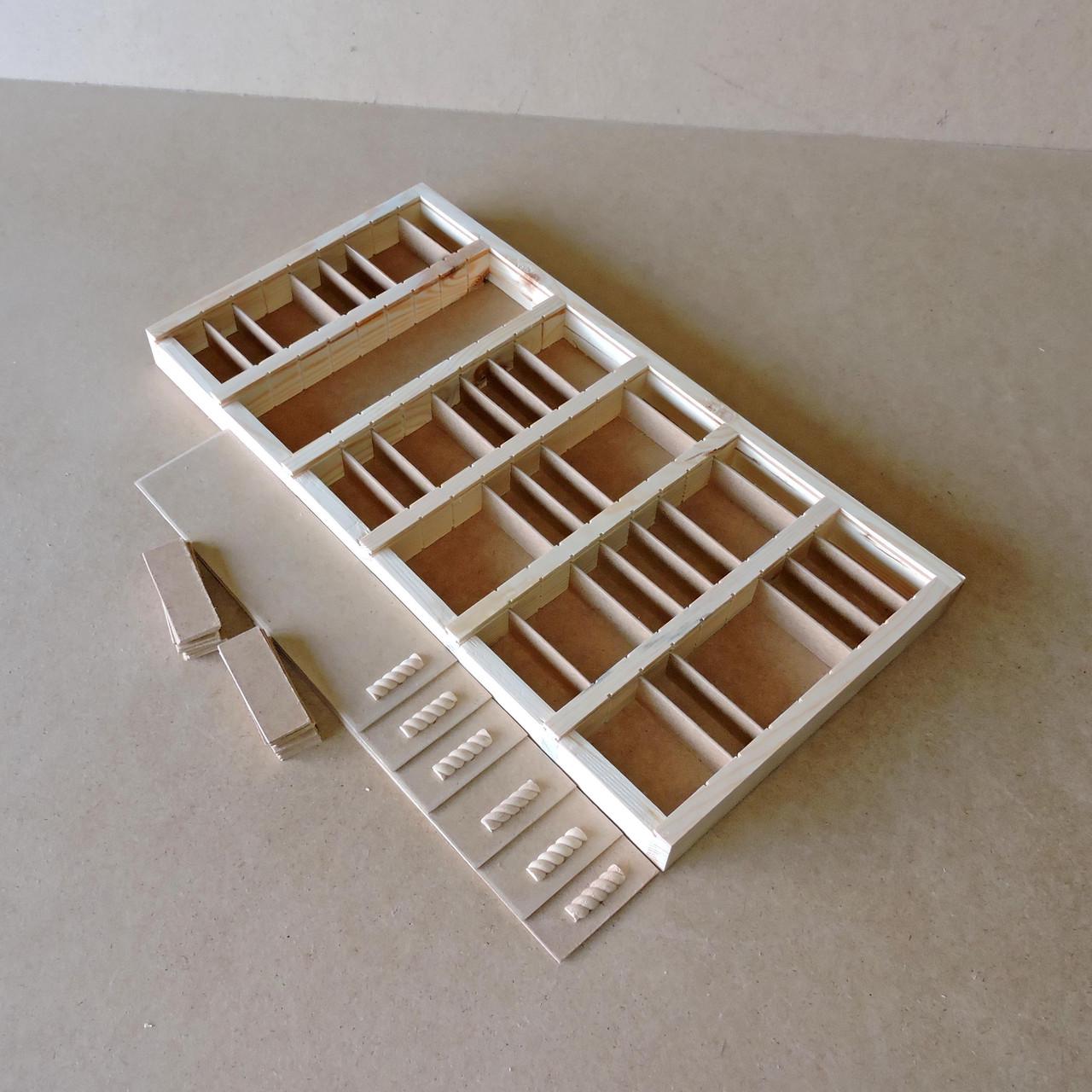 Пенал деревянный Пион 54 60х30х4 см (ПНЛ-04603004)