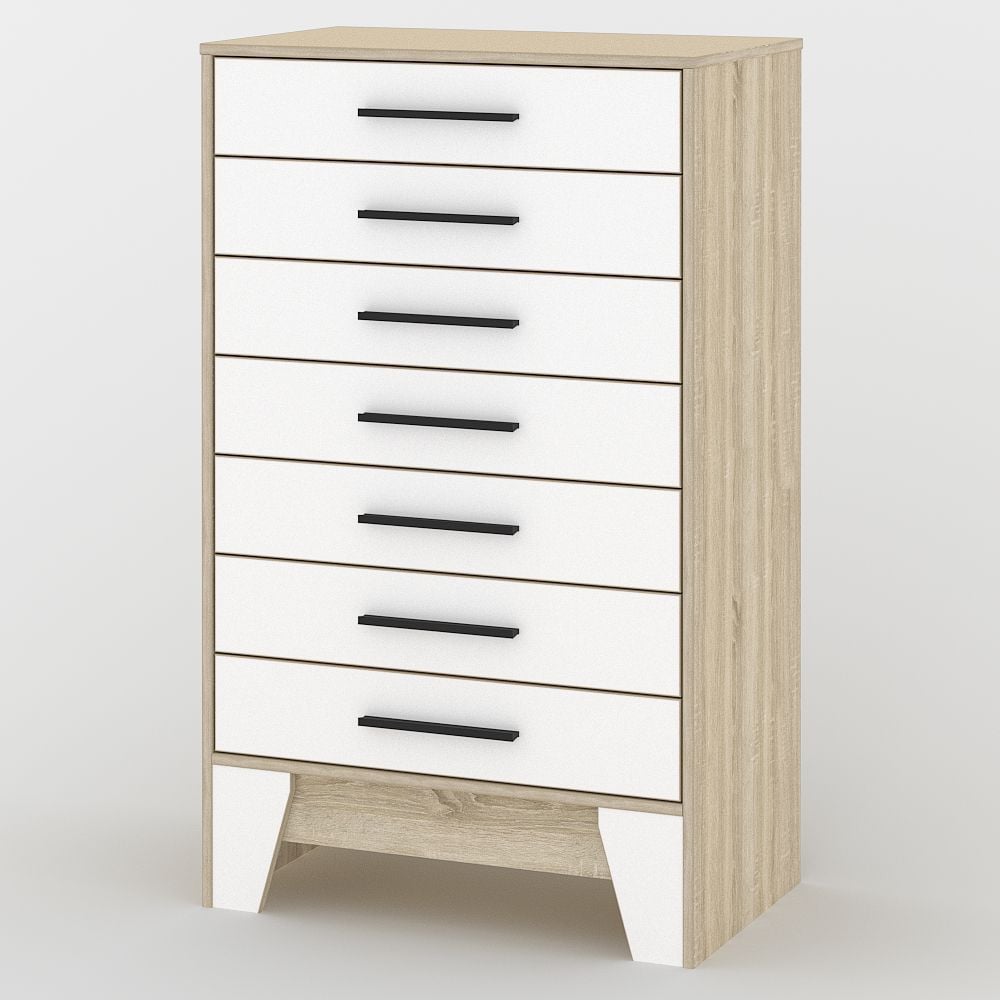 Комод Тиса Меблі 119 Дуб сонома/Білий (619d029de6064659e7683c14) Комод Тиса Меблі 119 Дуб сонома/Білий (619d029de6064659e7683c14)