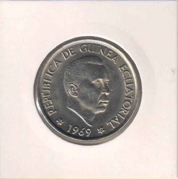 Коллекционная монета Экваториальная Гвинея 50 песет 1969 VF (KM#4)