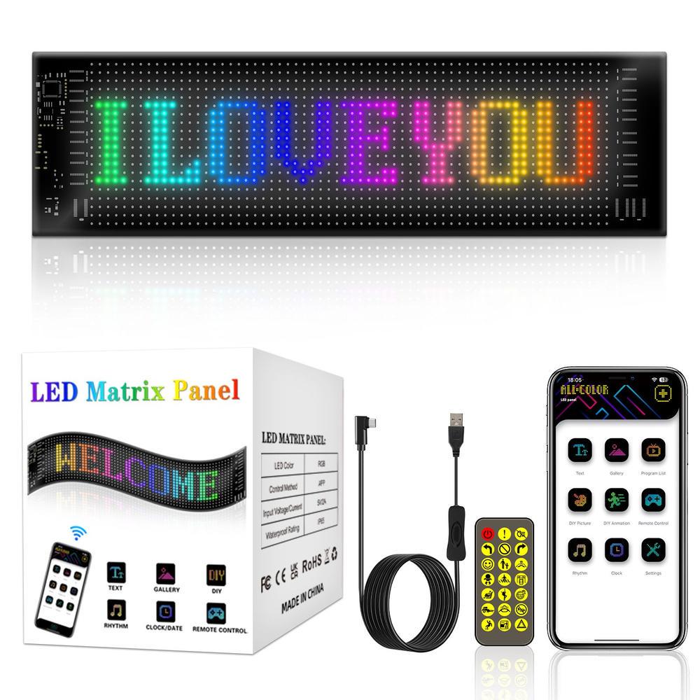 Экран светодиодный гибкий LED EYES динамическая 16x64 точки 92x374 мм (VEN-1664)