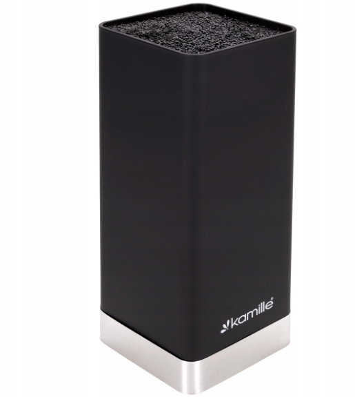 Підставка для ножів квадратна Kamille 22 см Чорний