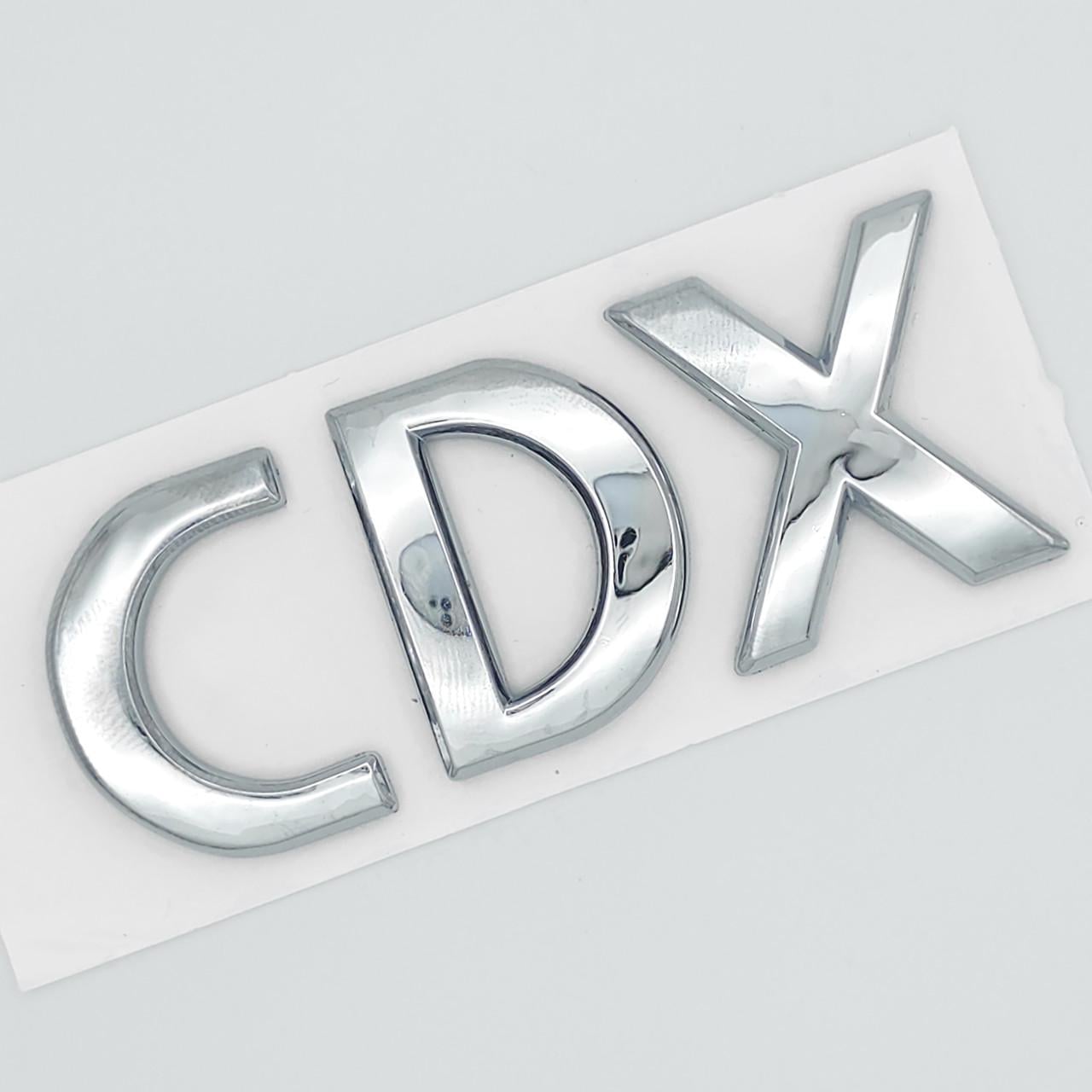 Эмблема надпись CDX Chevrolet 7х2,7 см ABS Хром глянцевый (3036130823)