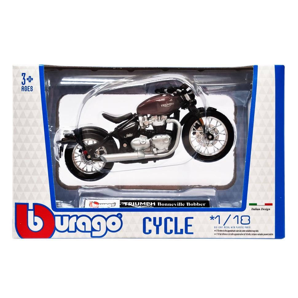 Мотоцикл Bburago TRIUMPH Bonneville Bobber 1:18 (IM-176-D-12)