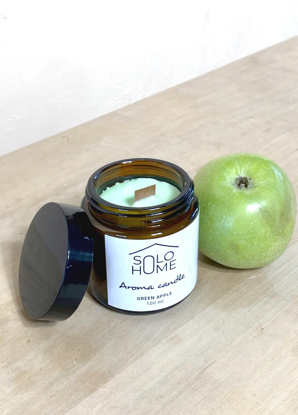 Свічка ароматична Solo Home Green Apple 100 мл (SH-49-250) Свічка ароматична Solo Home Green Apple 100 мл (SH-49-250)