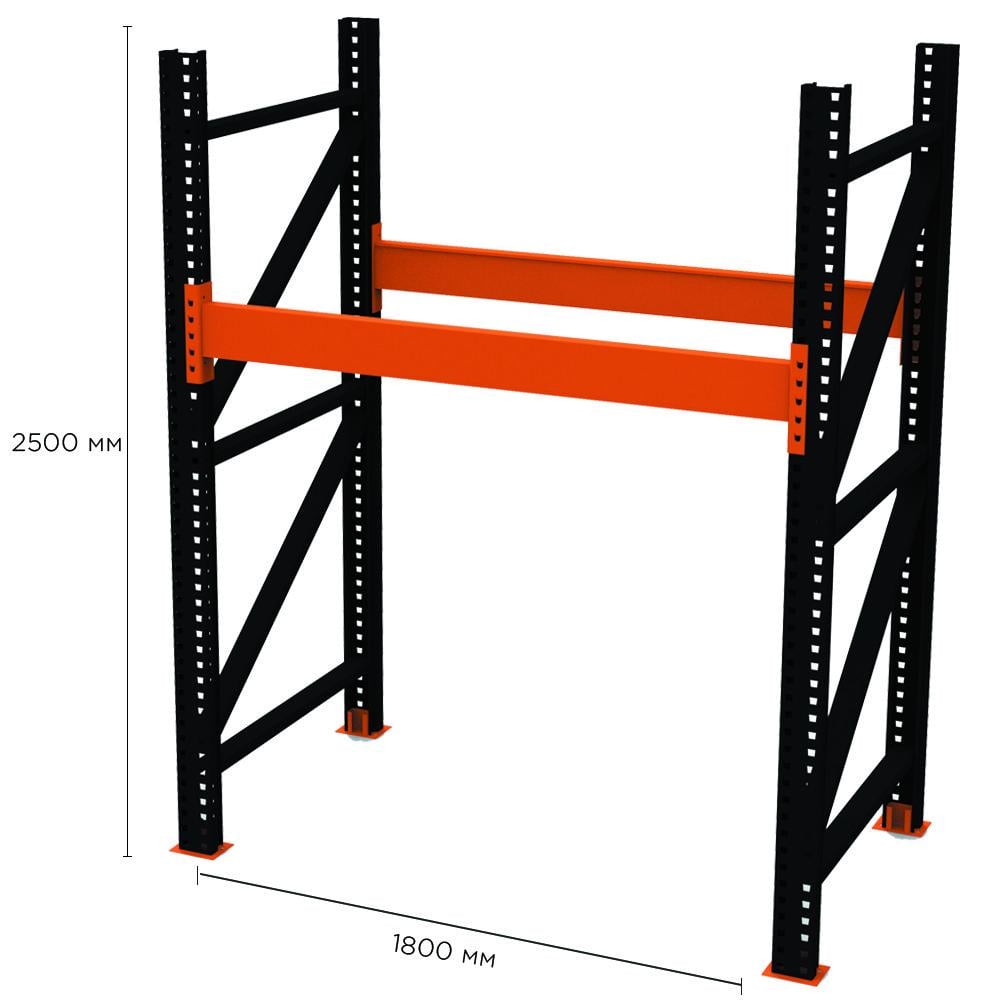 Стеллаж паллетный Emby PR-Super Heavy 2500x1800x1100 мм (1760508980) - фото 3