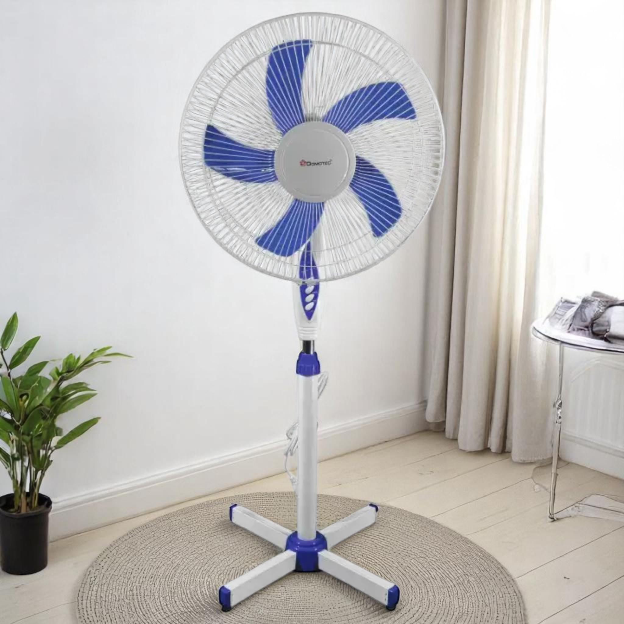 Вентилятор підлоговий Domotec MS-1620 40 Вт 3 швидкості White/Blue (V_MS1621White/Blue) - фото 5 Вентилятор підлоговий Domotec MS-1620 40 Вт 3 швидкості White/Blue (V_MS1621White/Blue) - фото 5