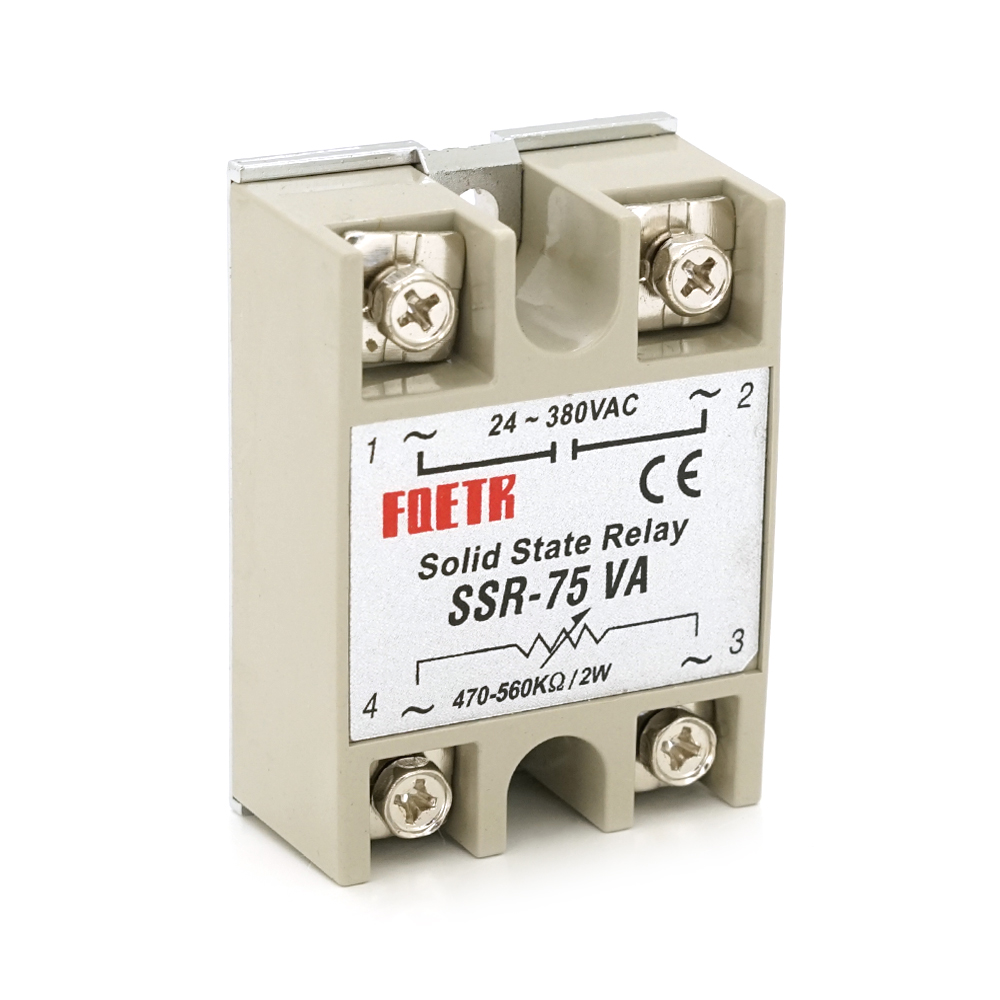 Реле твердотельное FQETR SSR-75VA полупроводниковый 75А 24-380VAC (YUT_V6637)