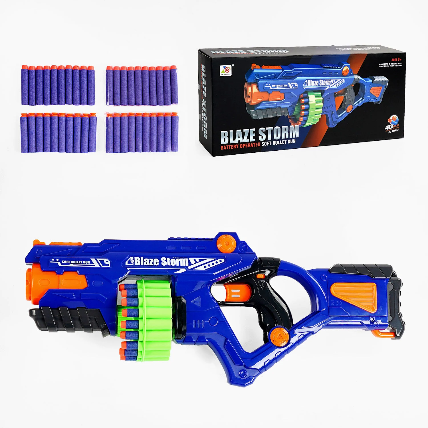 Автомат дитячий ZC 7123 6 на батарейках м’які кулі 40 шт. (141200)