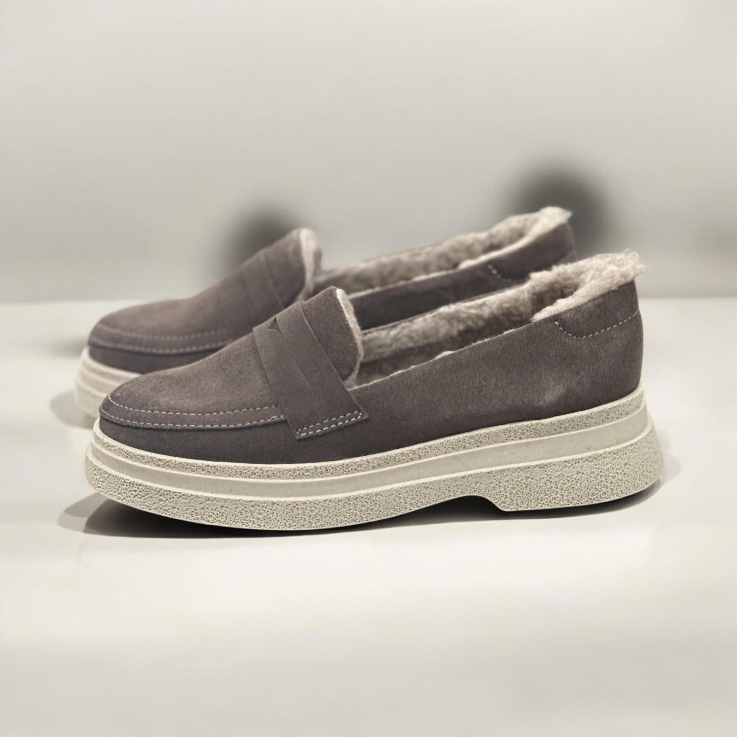 Туфли женские Soldi Fashion на меху р. 36 Бежевый/Серый (24785052) - фото 2