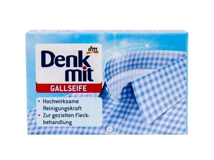 Пятновыводитель Denkmit Gallseife мыло для выведения пятен 100 г натуральное хозяйственное мыло