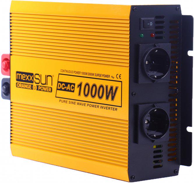 Инвертор Mexxsun YX-1000W-CS чистая синусоида с АКБ и пультом 12V 220/230V 1000-2000W - фото 1