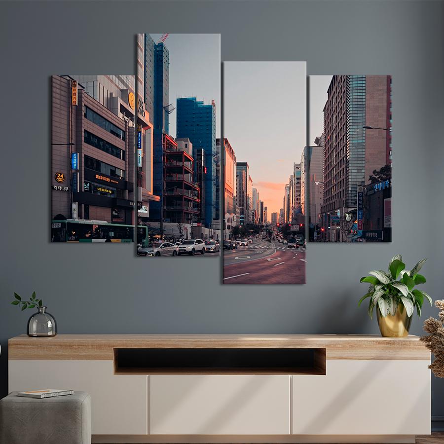 Картина міста Естетика міського життя в Японії 149x106 см (A634-4)