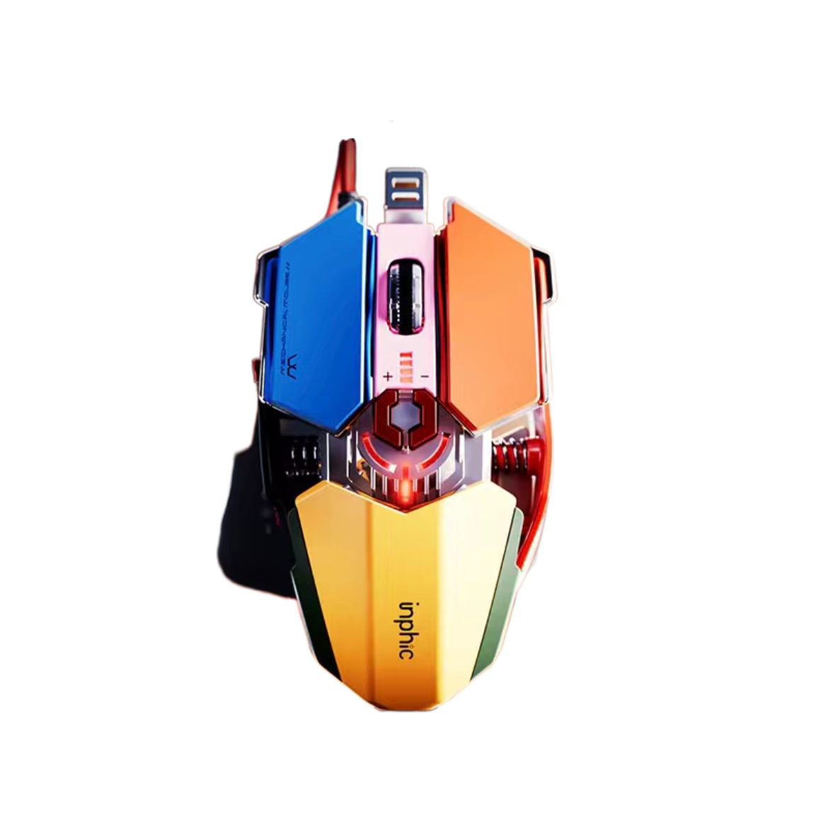 Мышка проводная INPHIC PG6 с RGB подсветкой 12800 DPI