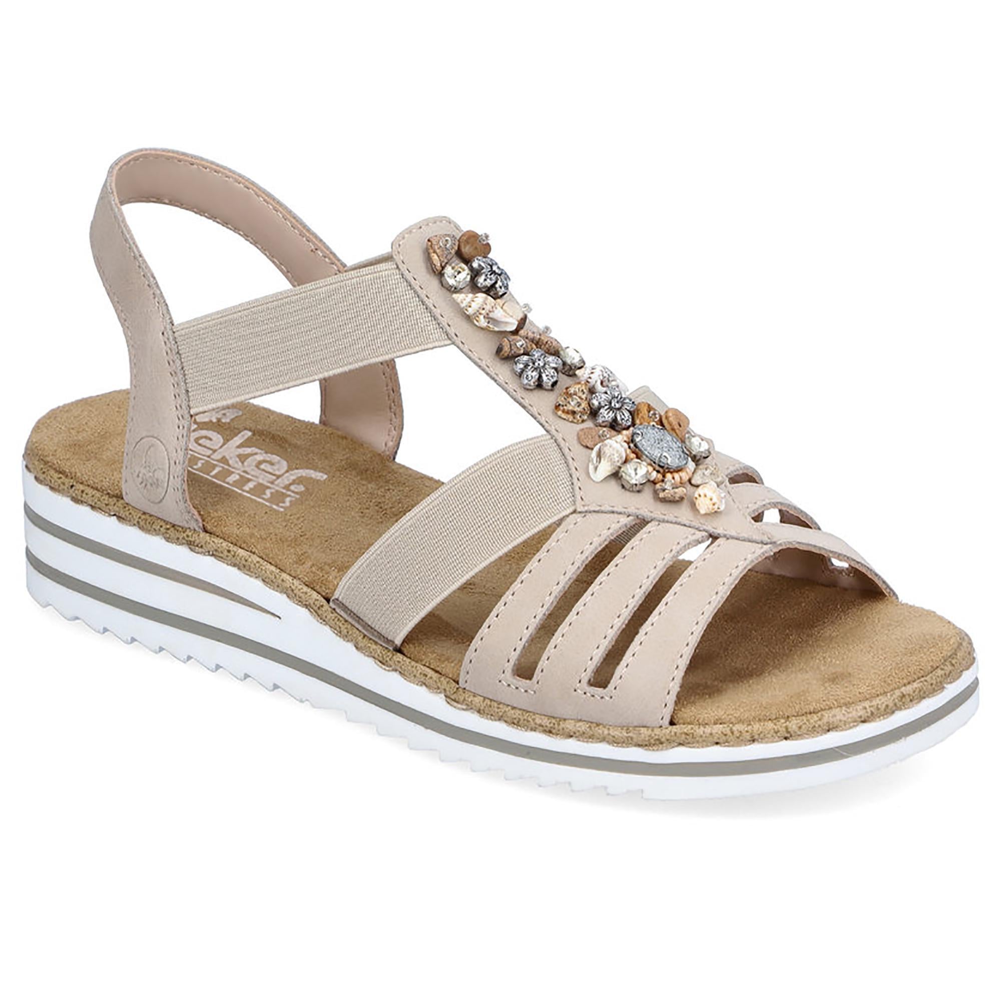 Босоніжки жіночі літні RIEKER р. 42 Бежевий (060114-42)