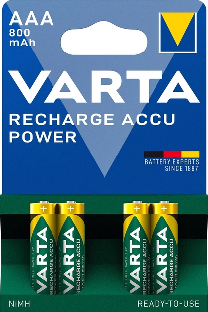 Батарейка-акумулятор Varta HR3 800 mAh